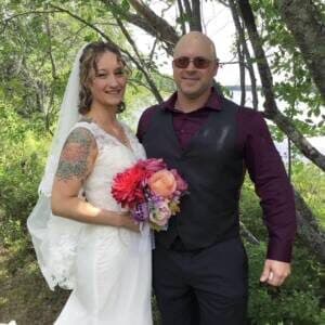 Wedding testimonial photo for Robert and Santina Leger