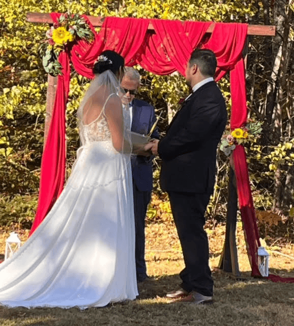 Wedding testimonial photo for Sarah Simon and Grant Augustine