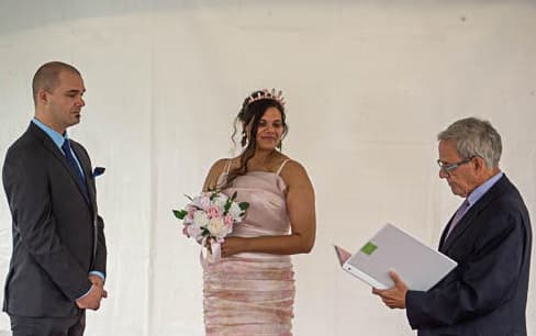 Wedding testimonial photo for Victoria and Max Saindon